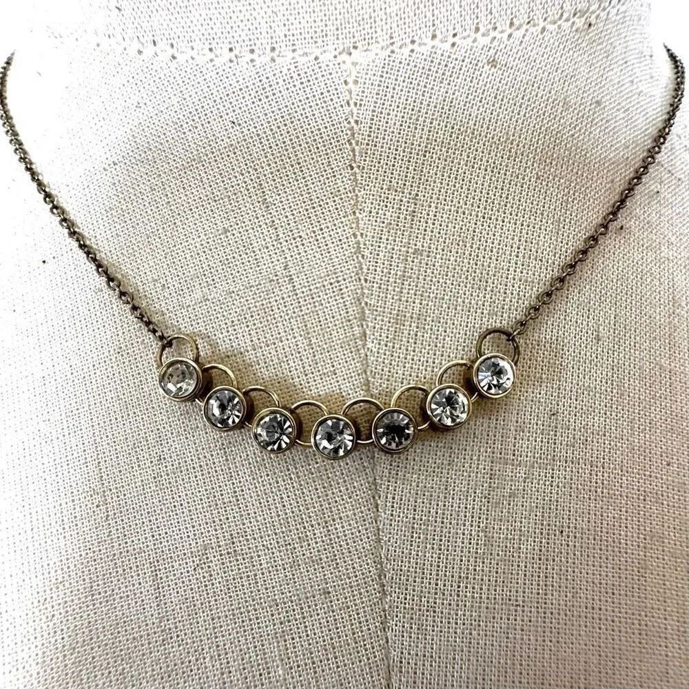 Charming Charlie dainty rhinestone necklace